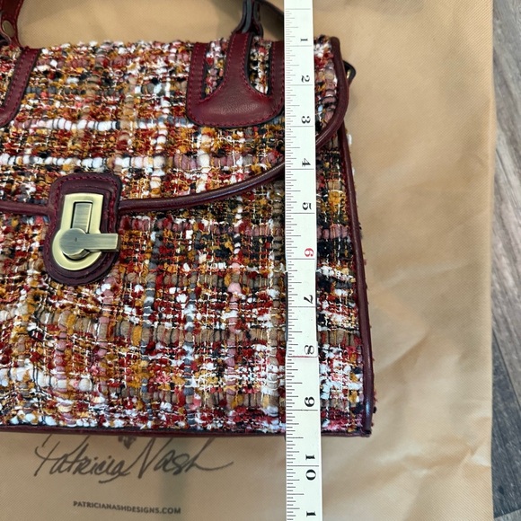 PATRICIA NASH Earth Tone Boucle 3-Piece Set Handbag Wallet Pouch - Picture 7 of 16